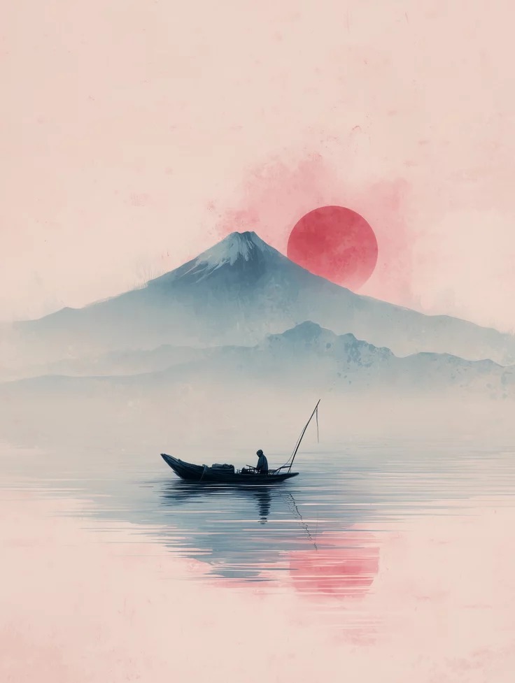 Mountain and boat